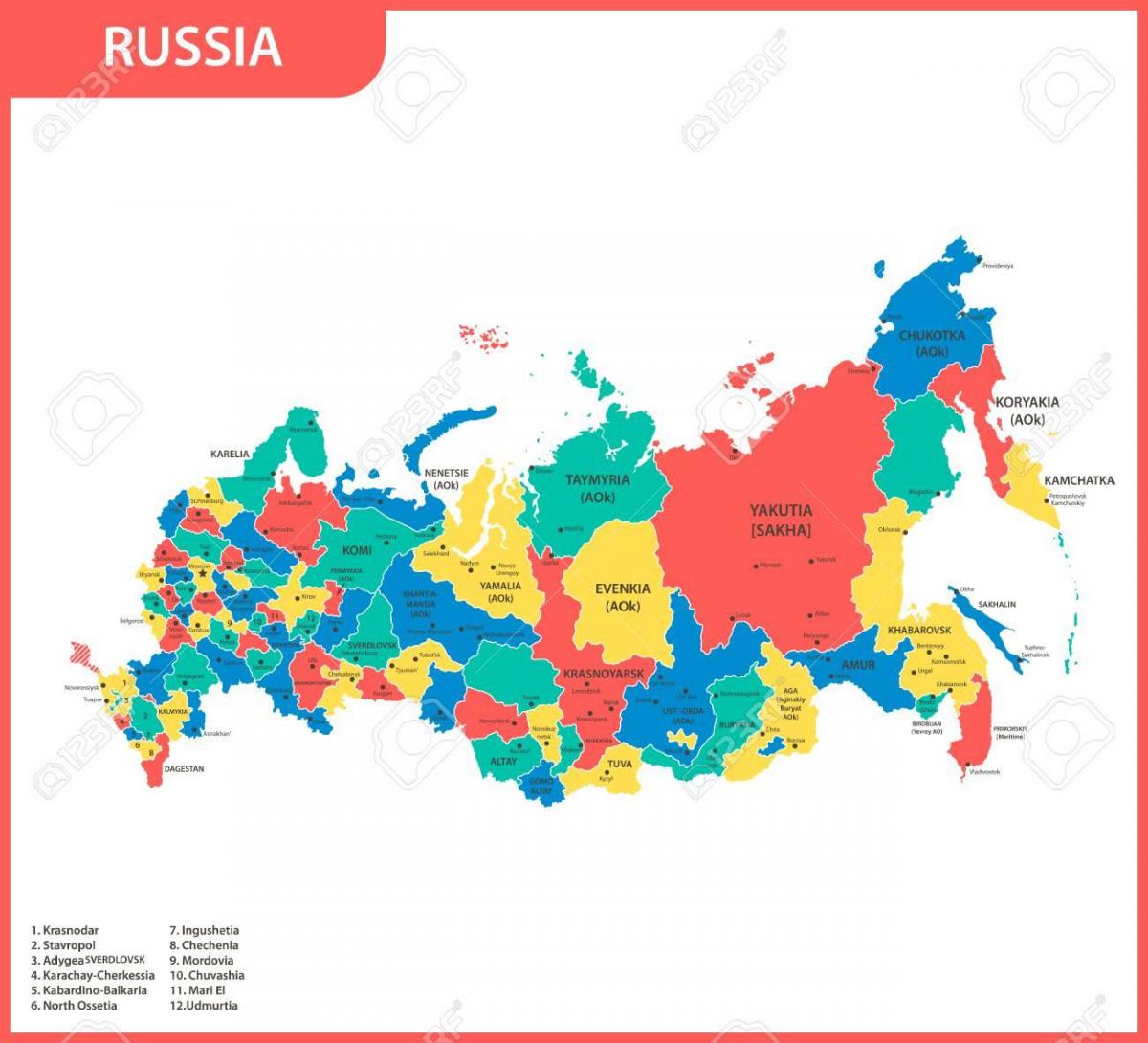 ロシア国家地図