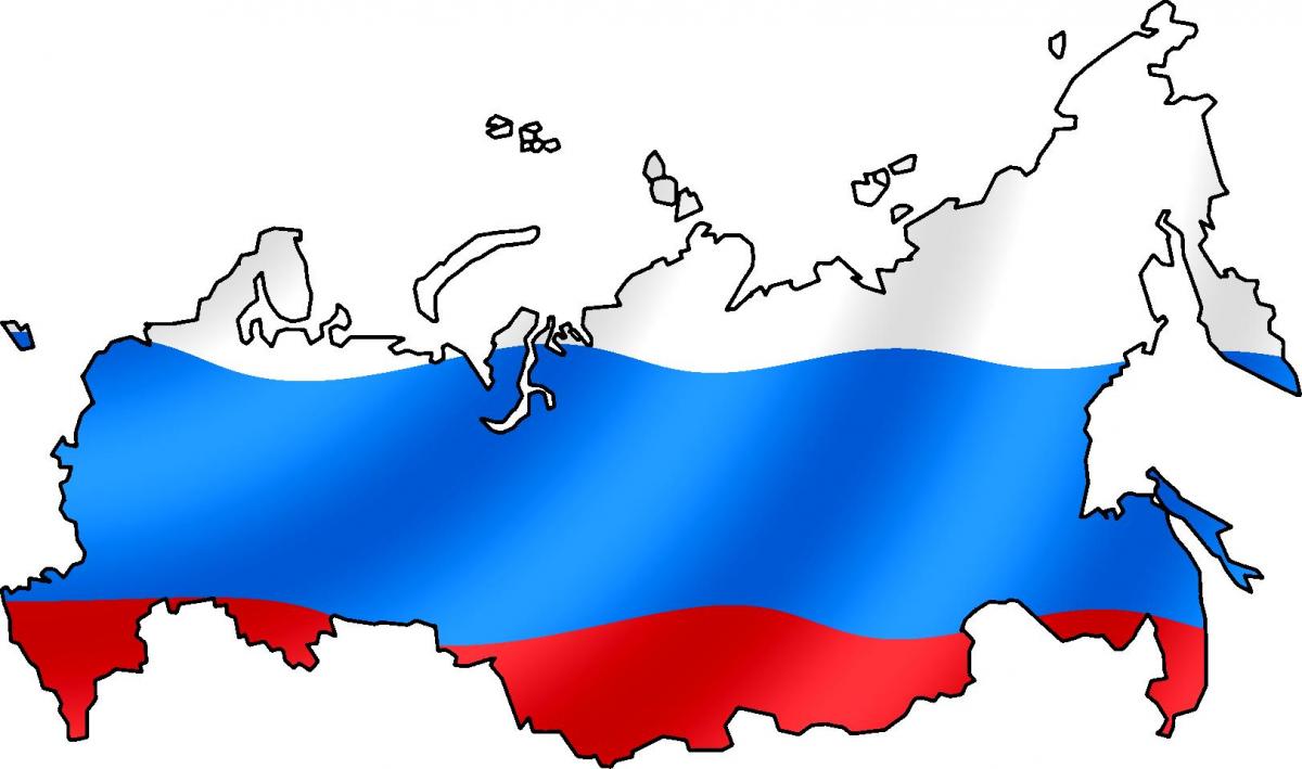 ロシア国旗の地図