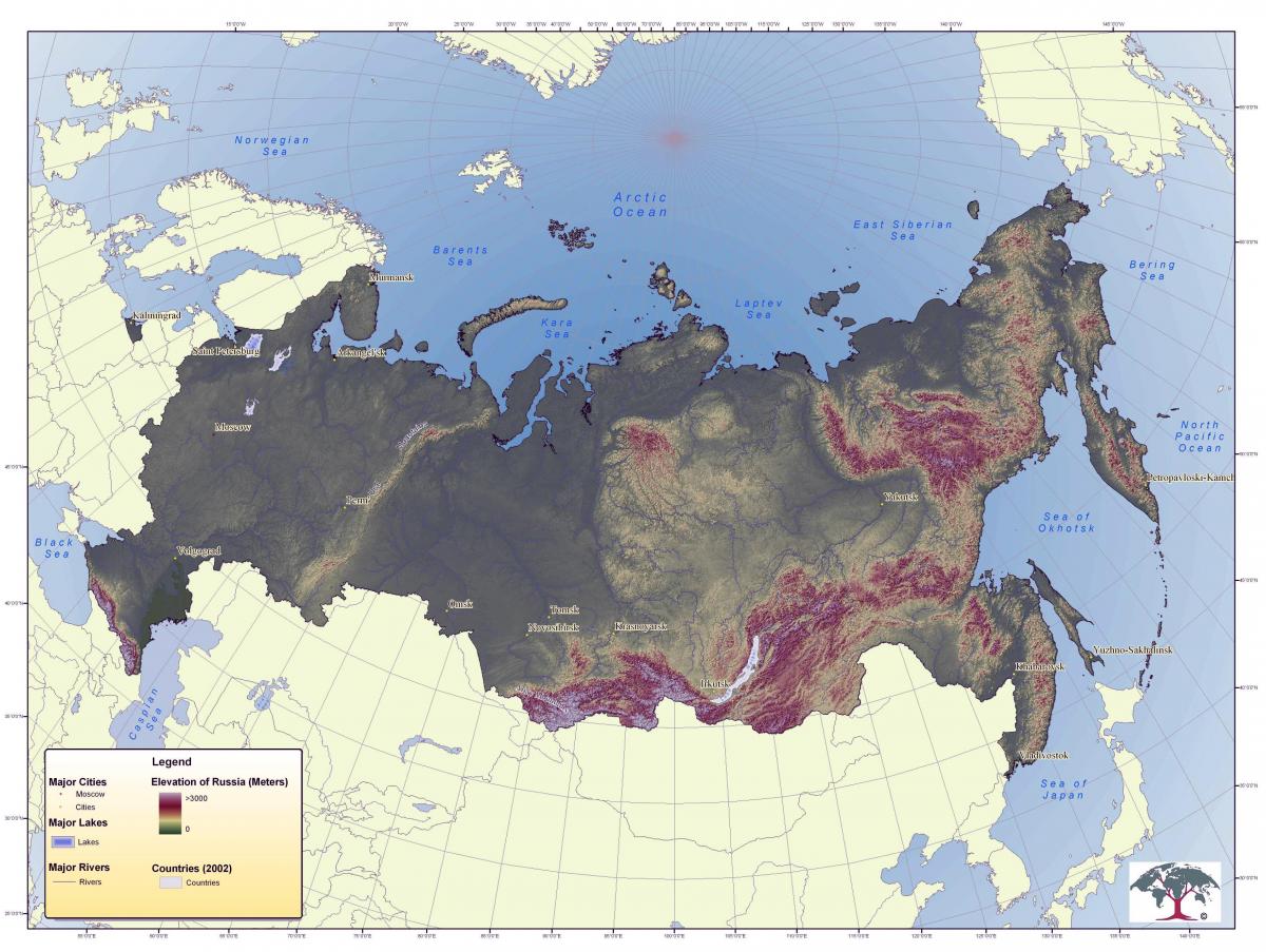 ロシア高度地図