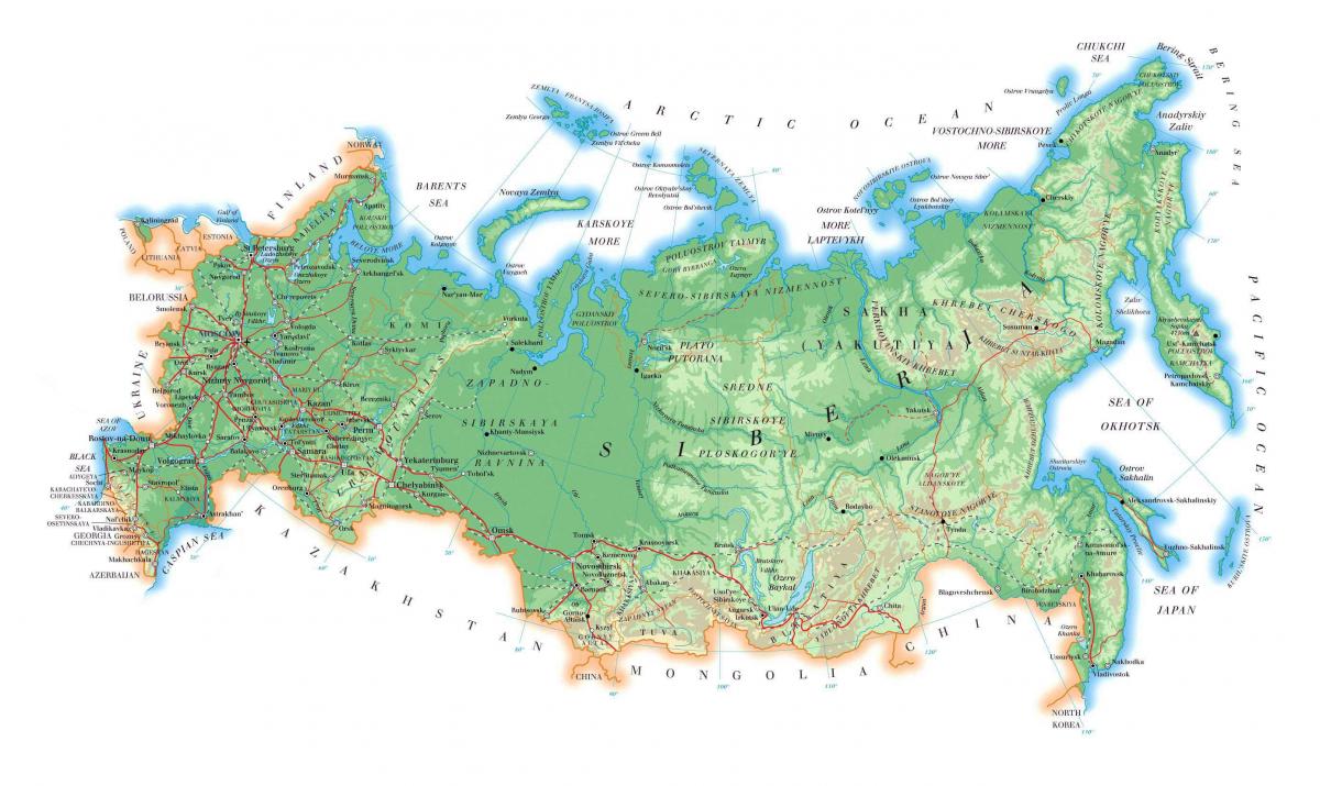 ロシア地形図