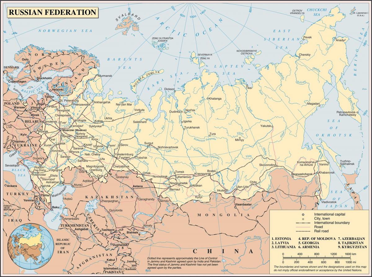 大きな地図で ロシア